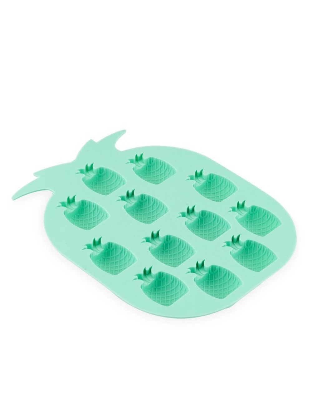 NWT Blush Pineapple Silicone Ice Cube Tray Mold Aqua Tropical Barware - Picture 5 of 9